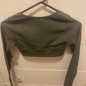 Garage Brand Green Crop Top Size TP/XS. Hardly worn it perfect condition.